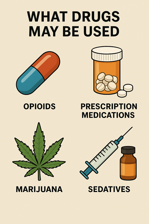 What drugs may be used?