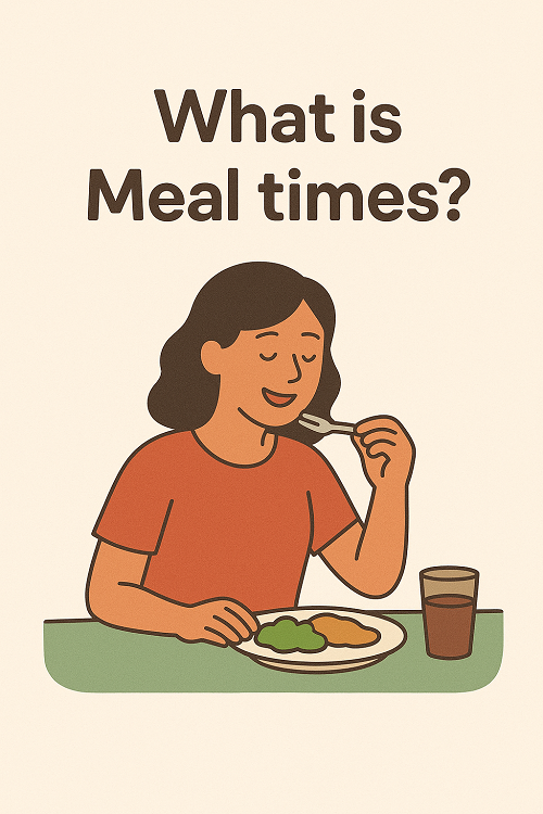 What is Meal times