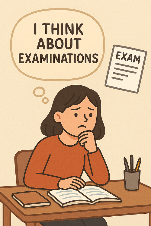 WHAT I THINK ABOUT EXAMINATIONS