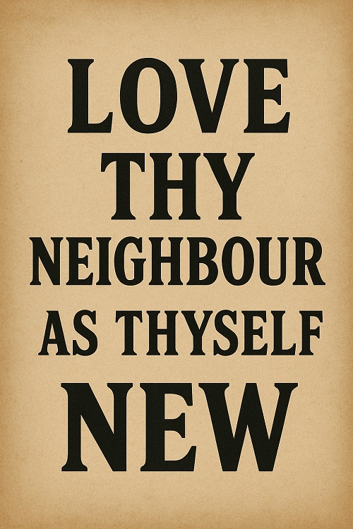 LOVE THY NEIGHBOUR AS THYSELF