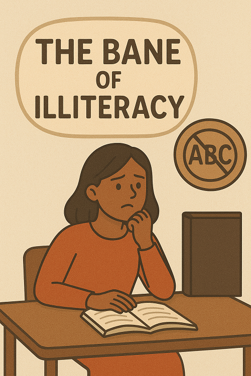 WHAT IS THE BANE OF ILLITERACY