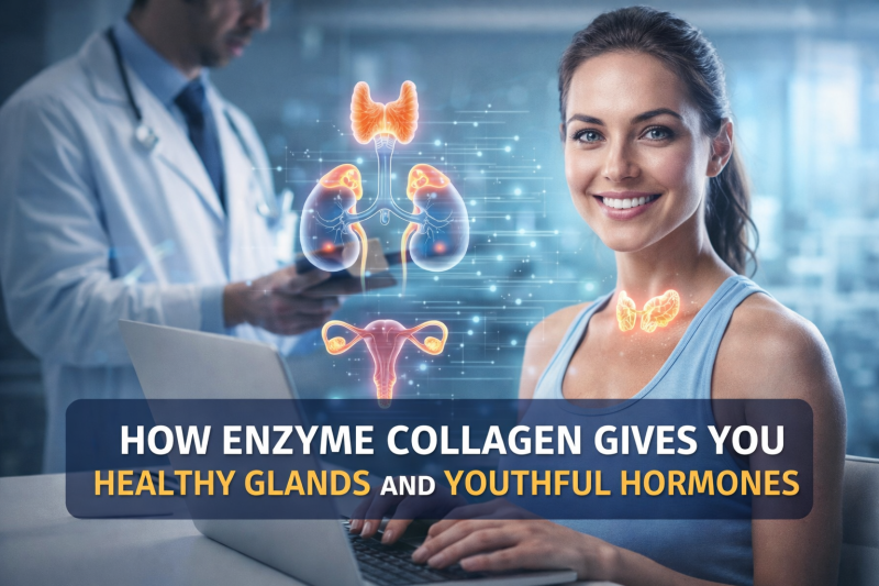 HOW ENZYME COLLAGEN GIVES YOU HEALTHY GLANDS AND YOUTHFUL HORMONES